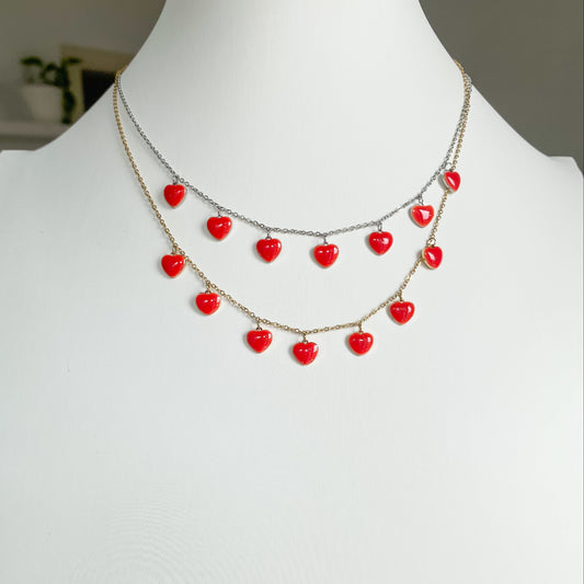 Collana Cuoricini