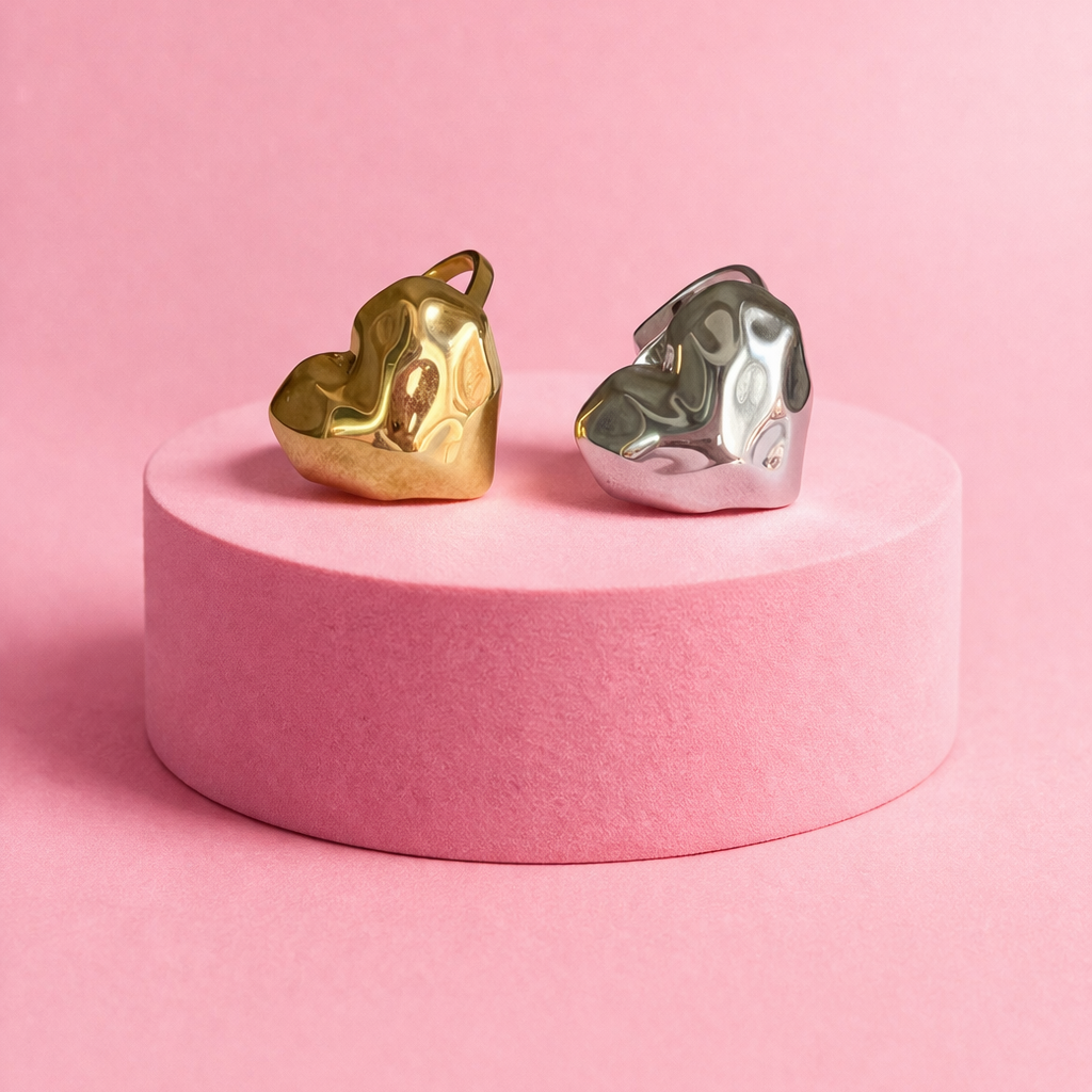 Anello Cuore Fluido