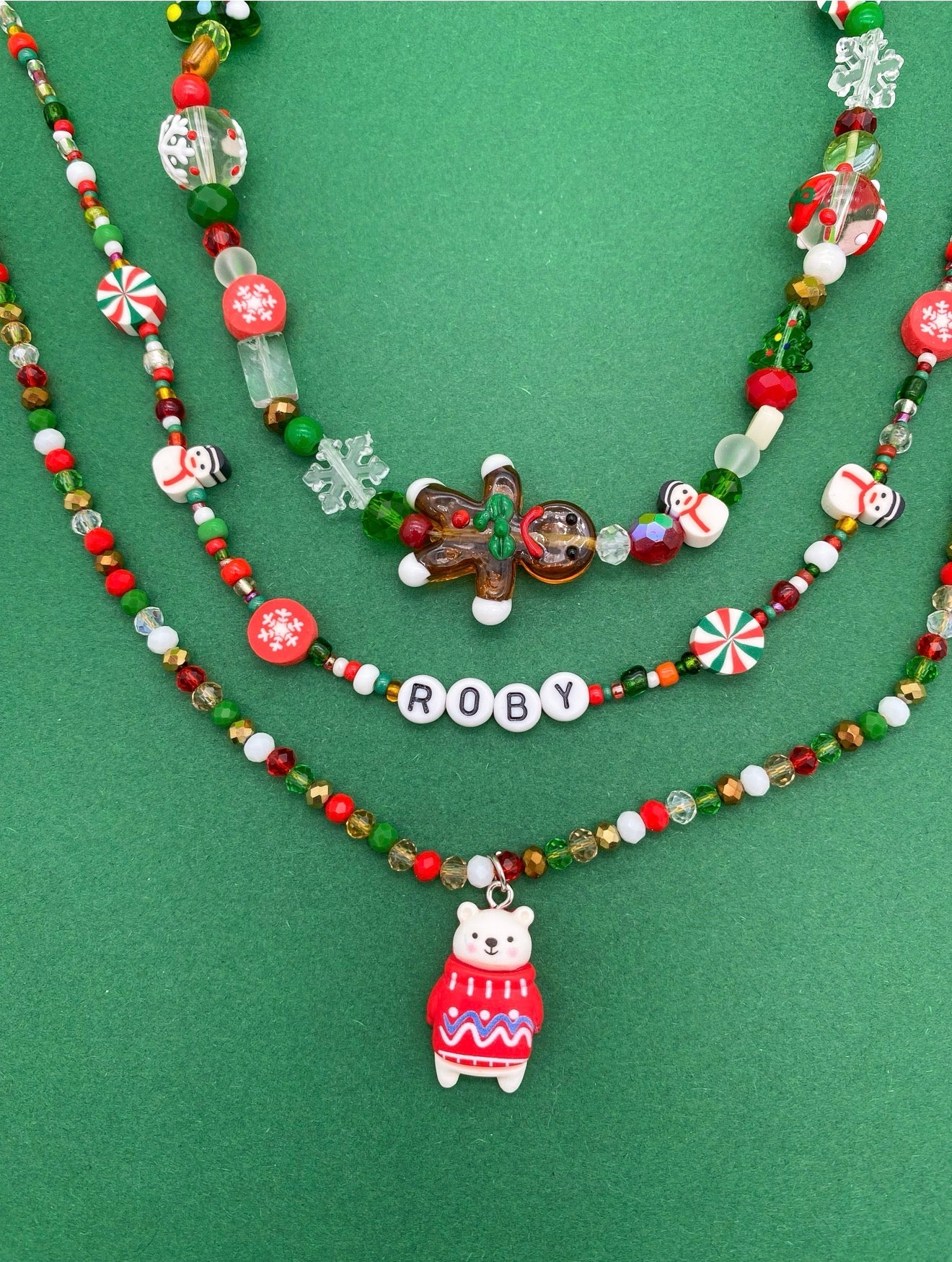 Collana Perline Natale