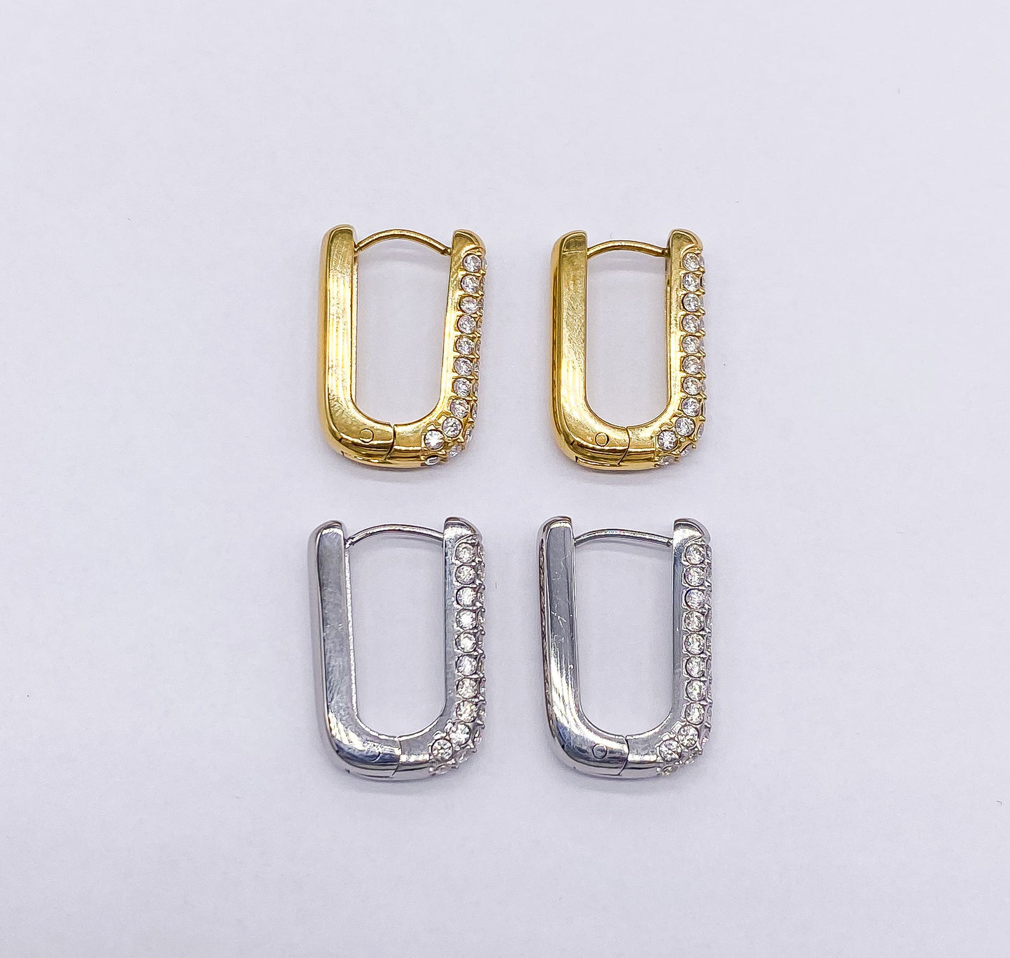 Orecchini Long Strass