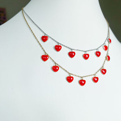 Collana Cuoricini
