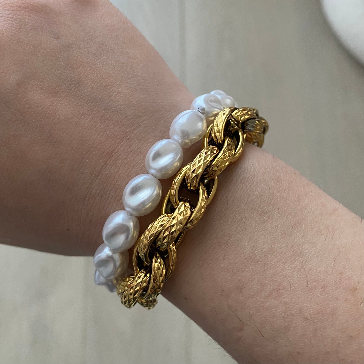 Bracciale Elastico Perle