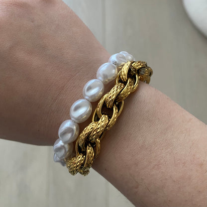 Bracciale Elastico Perle