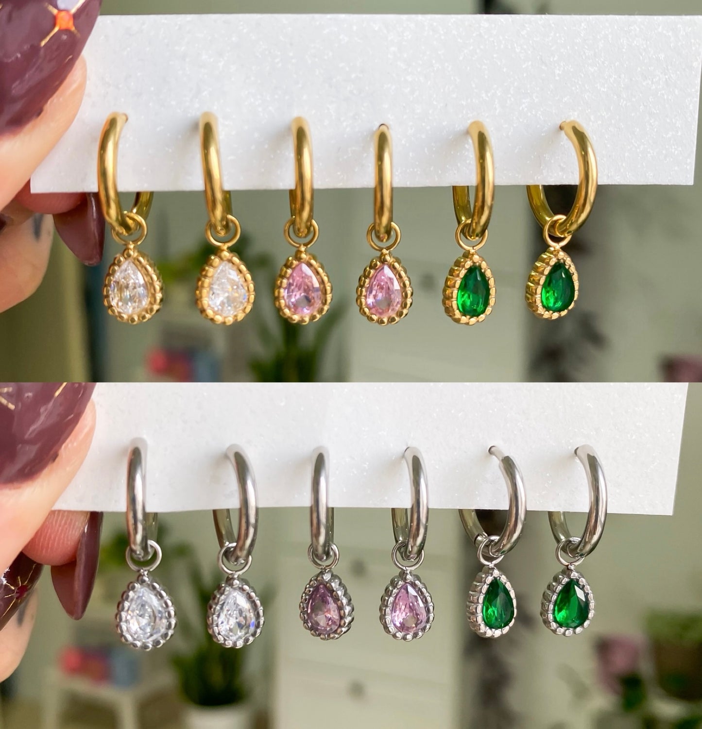 Set Orecchini Goccia