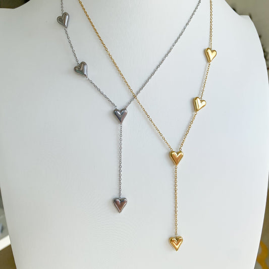 Collana Cascata di Cuori