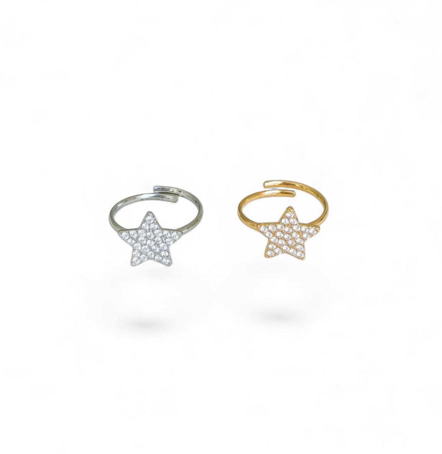 Anello Stella Strass