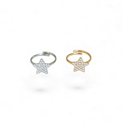 Anello Stella Strass