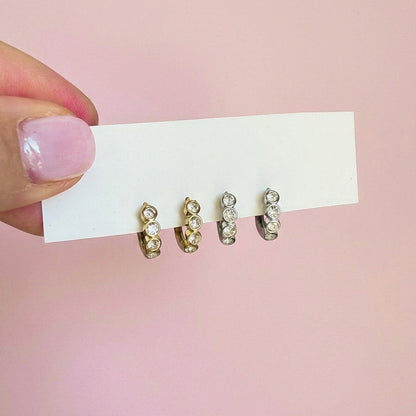 Orecchini Hoop Zircons