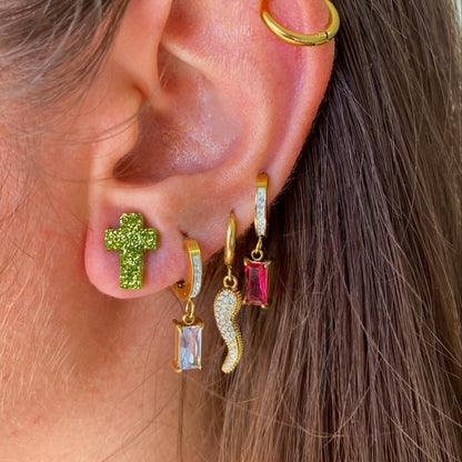 Orecchini Green Cross