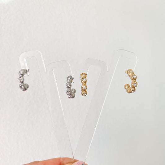 Orecchini Mini Bubble Zirconi